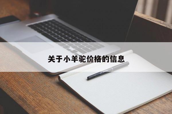 关于小羊驼价格的信息