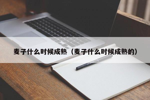 麦子什么时候成熟（麦子什么时候成熟的）